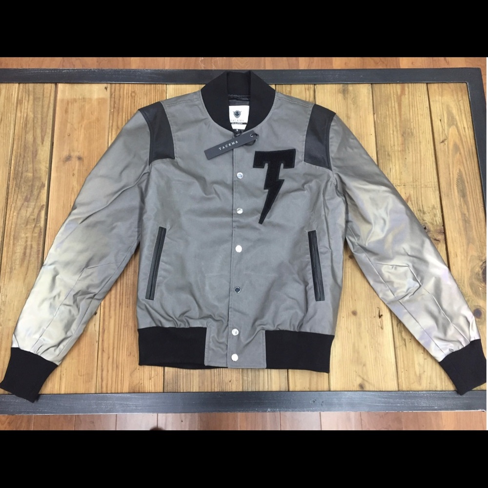 TACKMA exclusive 3M varsity jacket.